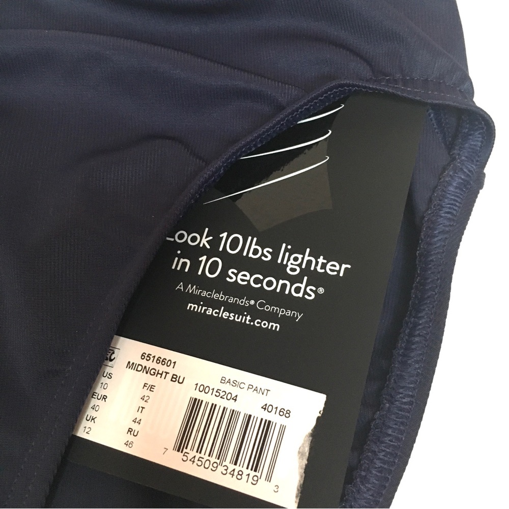 Nwt Miraclesuit's Solid Basic Pant Tummy Control … - image 8